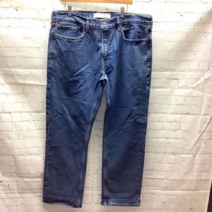 Levi Strauss Signature Gold Rigid Denim Blue Jeans Relaxed Fit Mens Size 38 X 32